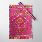 vintage Moroccan carpet Wrapping Paper Gallery Image 1