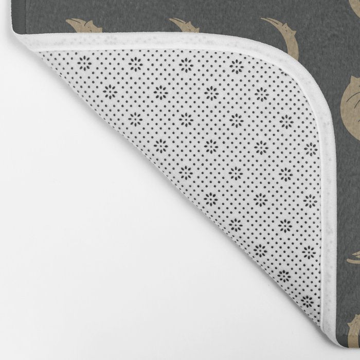 Cat Landscape 136: Cat Moon Bath Mat Gallery Image 2