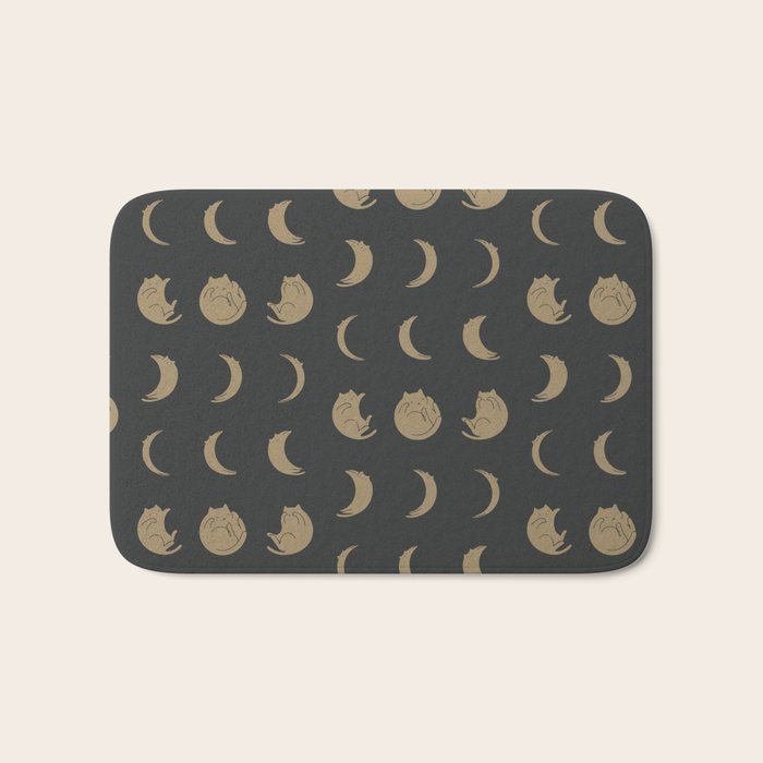 Cat Landscape 136: Cat Moon Bath Mat Gallery Image 1
