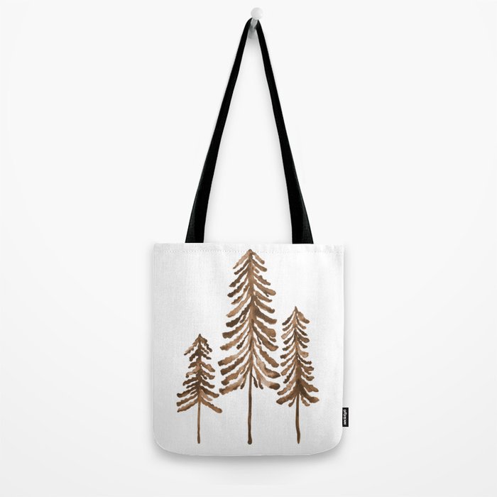 Pine Trees - Sepia Palette Tote Bag Gallery Image 2