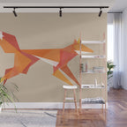 Fractal geometric fox Wall Mural Gallery Image 1