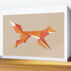 Fractal geometric fox Wall Mural Gallery Image 2