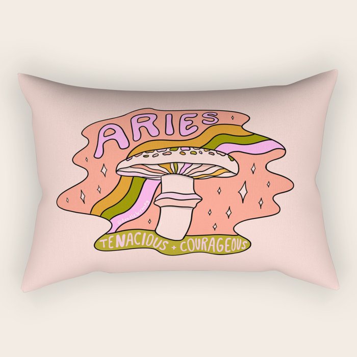 Aries Mushroom Rectangular Pillow Gallery Image 2