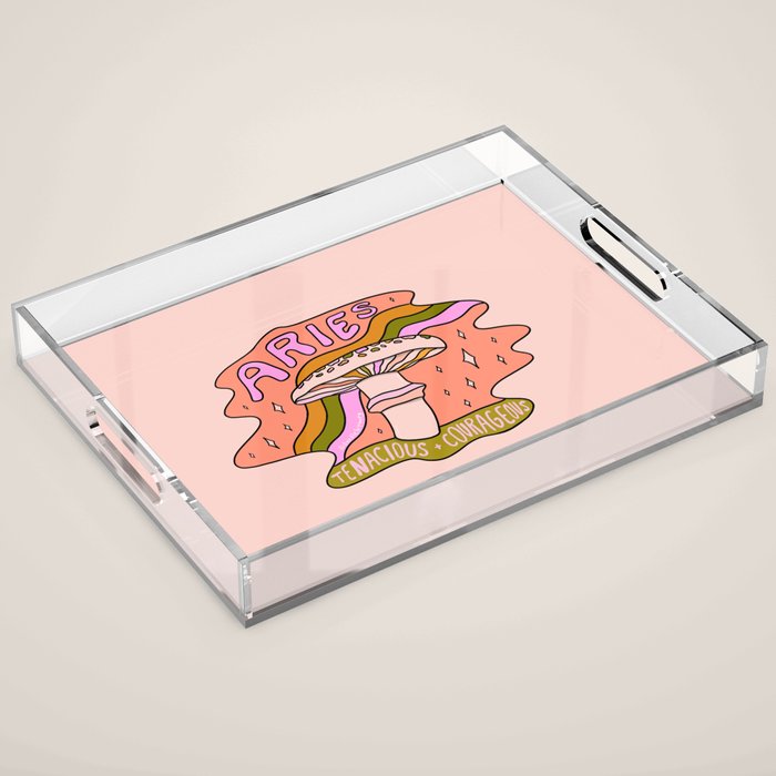 Aries Mushroom Acrylic Tray Gallery Image 1