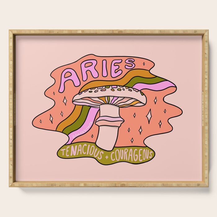 Aries Mushroom Serving Tray Gallery Image 1