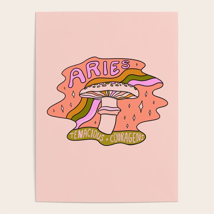 Aries Mushroom Poster Gallery Image 4