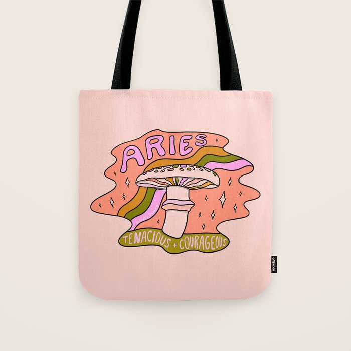 Aries Mushroom Tote Bag Gallery Image 1