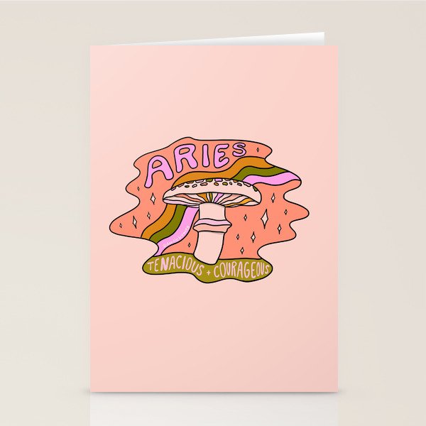 Aries Mushroom Stationery Card Gallery Image 2