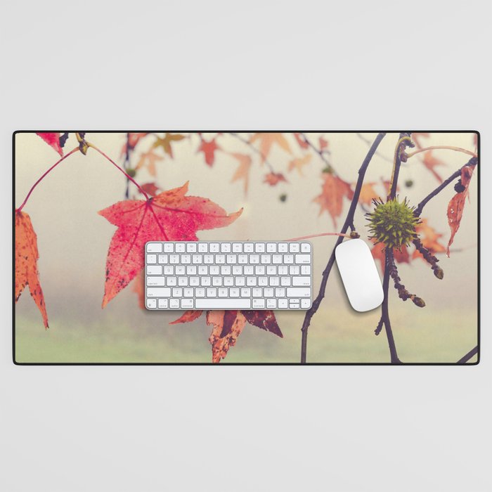 Autumn Dreams - fall color nature photograph Desk Mat Gallery Image 1