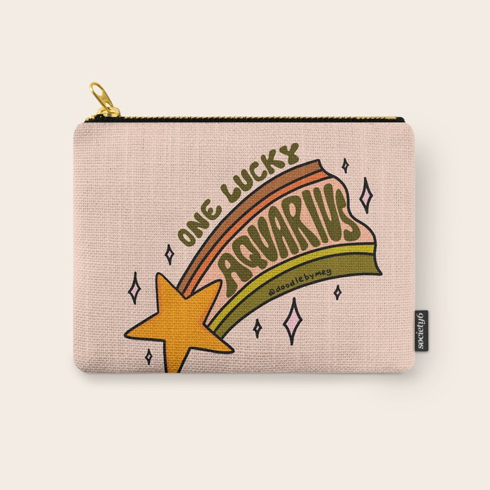 One Lucky Aquarius Carry All Pouch Gallery Image 1