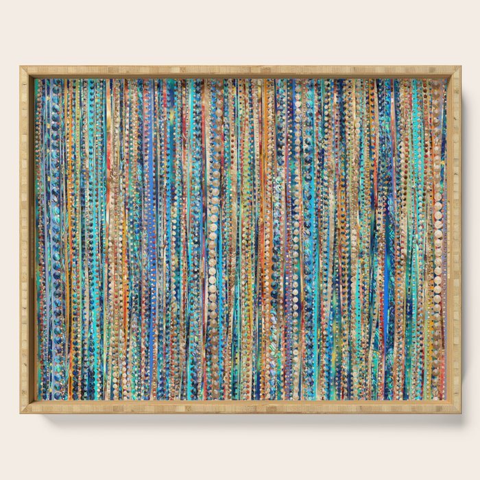Stripes and Beads Serving Tray Gallery Image 1