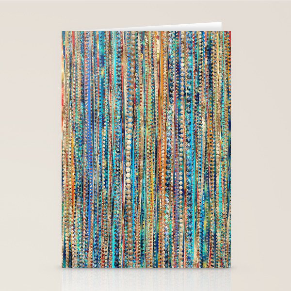 Stripes and Beads Stationery Card Gallery Image 2