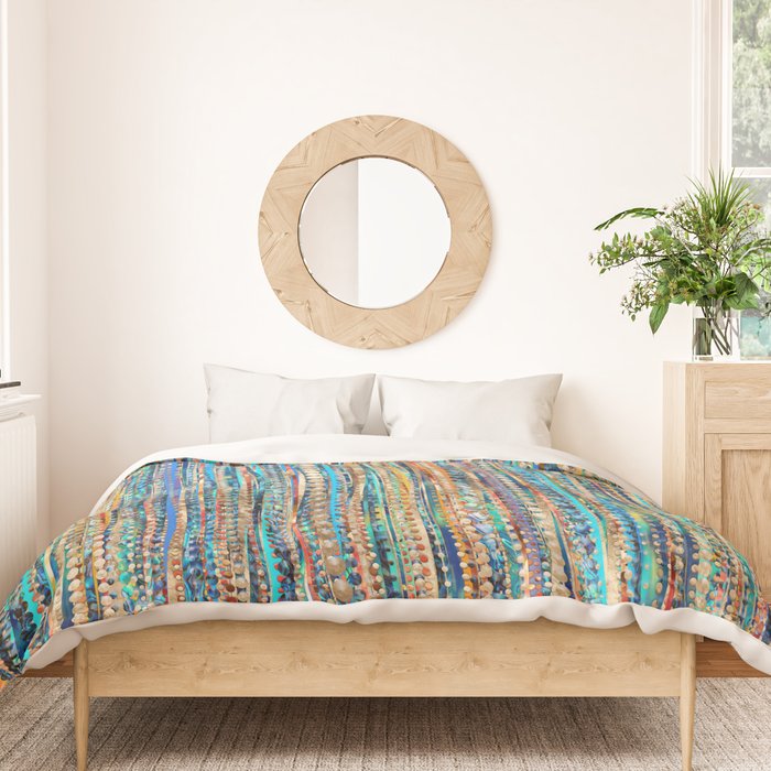 Stripes and Beads Duvet Cover Gallery Image 3