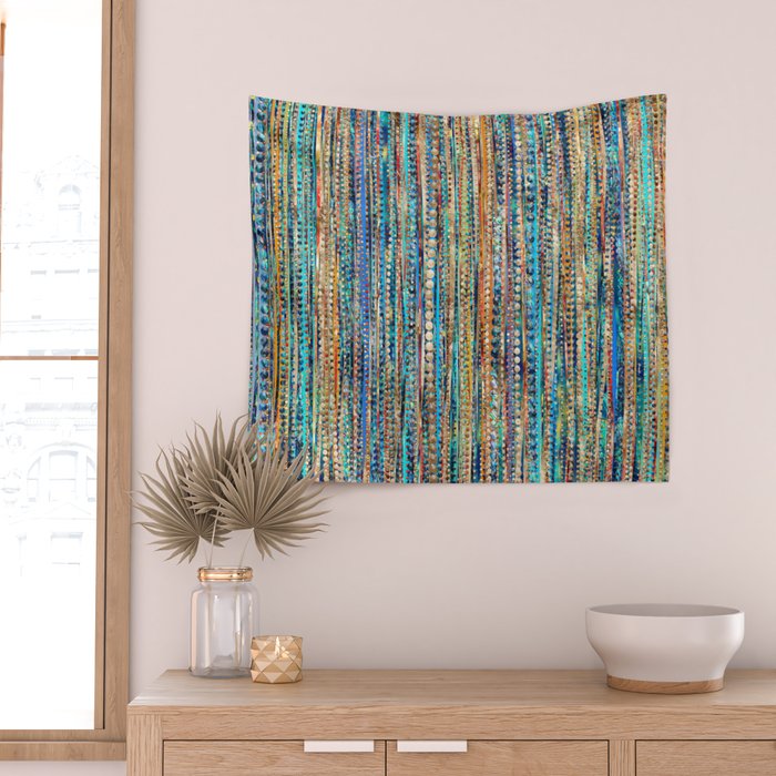 Stripes and Beads Wall Tapestry Gallery Image 2