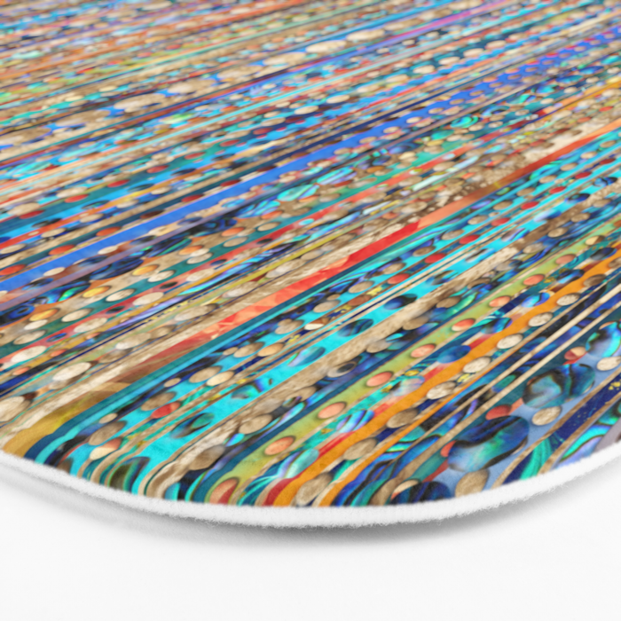 Stripes and Beads Bath Mat Gallery Image 3
