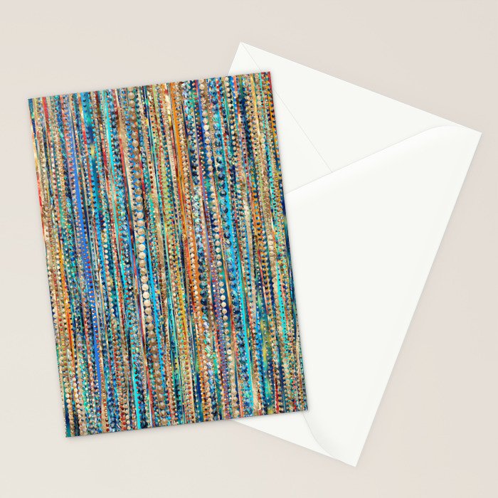 Stripes and Beads Stationery Card Gallery Image 2