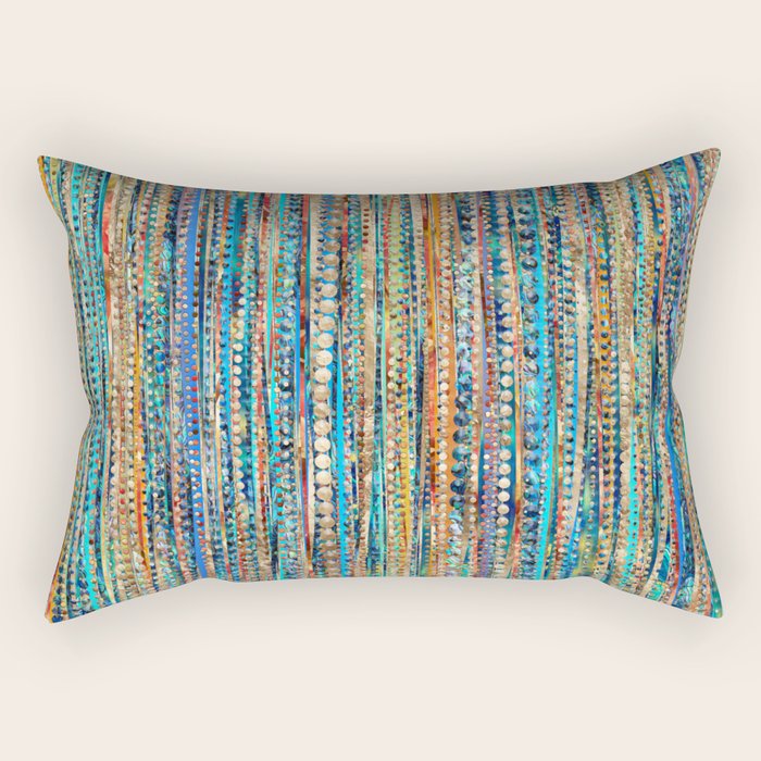 Stripes and Beads Rectangular Pillow Gallery Image 2