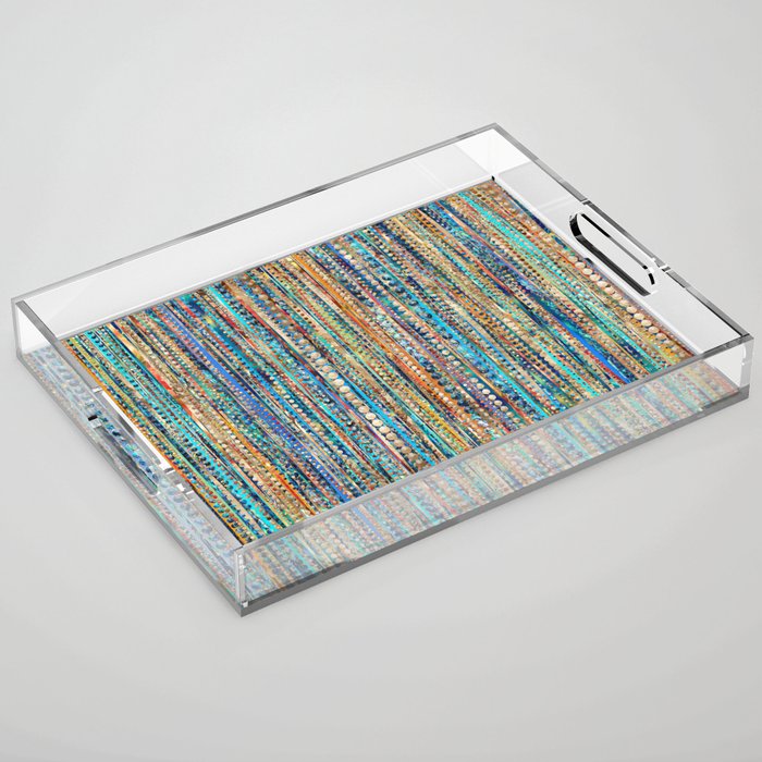 Stripes and Beads Acrylic Tray Gallery Image 1