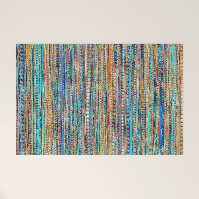 Stripes and Beads Welcome Mat Gallery Image 1