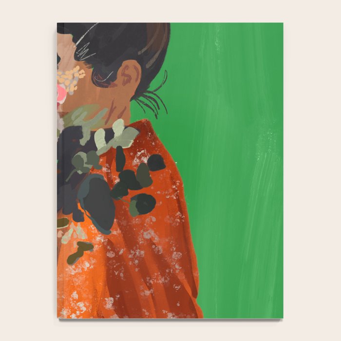 Woman with Flowers Painting Notebook Gallery Image 4