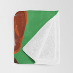 Woman with Flowers Painting Throw Blanket Gallery Image 3