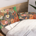 Woman with Flowers Painting Pillow Sham Gallery Image 2