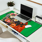 Woman with Flowers Painting Desk Mat Gallery Image 2