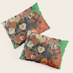 Woman with Flowers Painting Pillow Sham Gallery Image 3