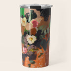 Woman with Flowers Painting Travel Mug Gallery Image 1