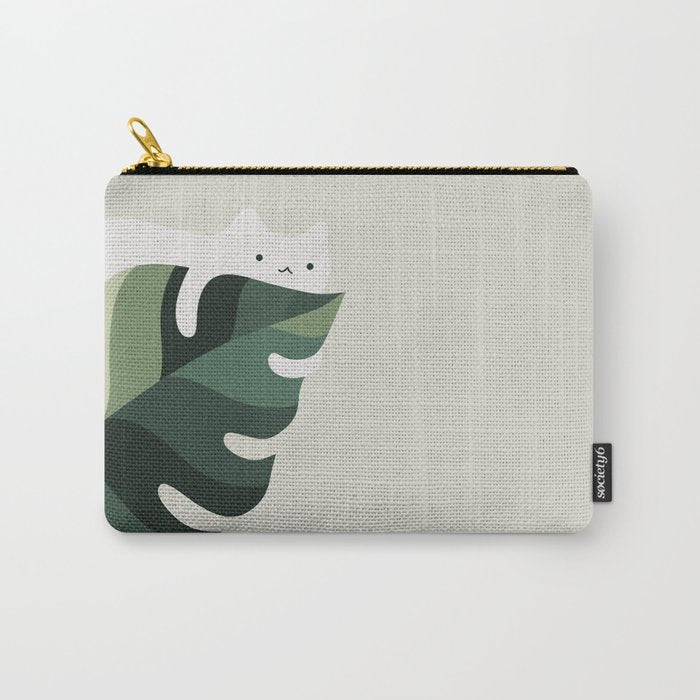 Cat and Plant 12C Carry All Pouch Gallery Image 1