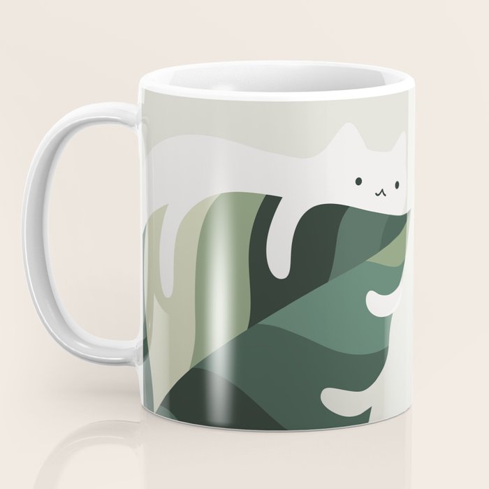 Cat and Plant 12C Coffee Mug Gallery Image 3