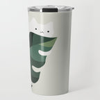 Cat and Plant 12C Travel Mug Gallery Image 1