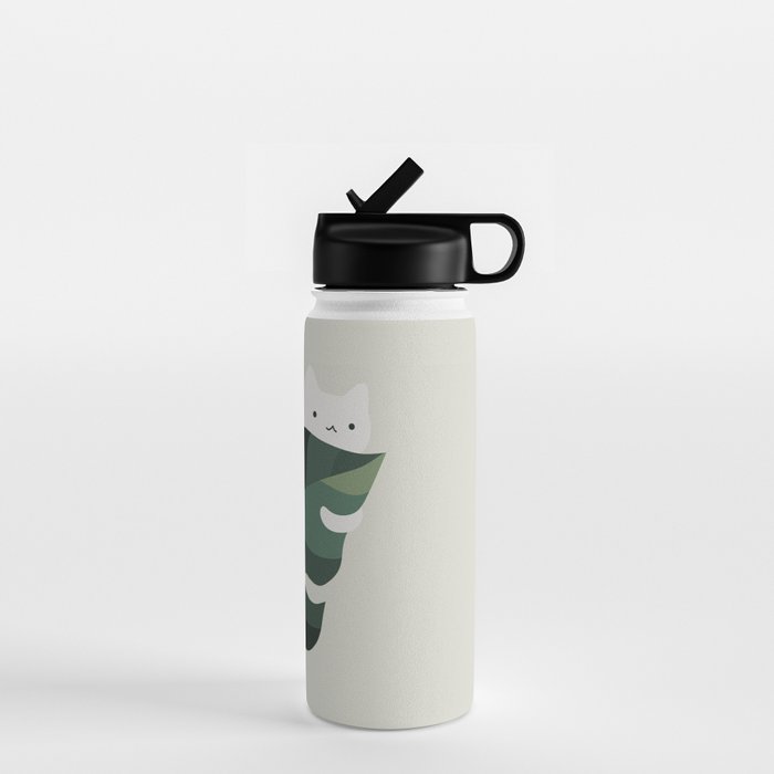 Cat and Plant 12C Water Bottle Gallery Image 1