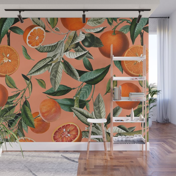 Vintage Fruit Pattern XII Wall Mural Gallery Image 1