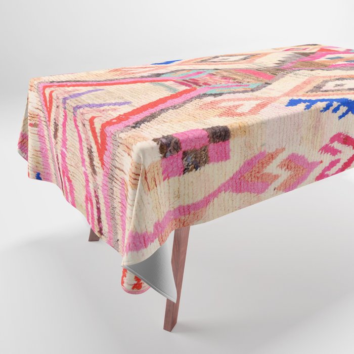 Traditional Vintage Moroccan Berber Design Tablecloth Gallery Image 1