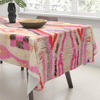 Traditional Vintage Moroccan Berber Design Tablecloth Gallery Image 3