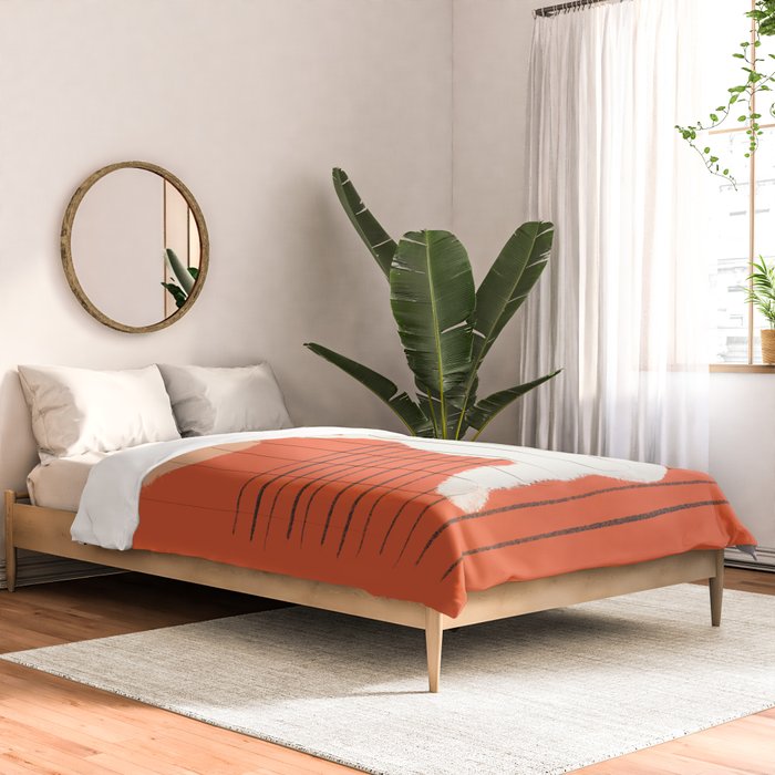 Abstraction minimal cat 31 relax day Comforter Gallery Image 2