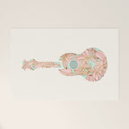 Modern Boho Ukulele Welcome Mat Gallery Image 1
