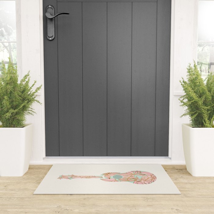 Modern Boho Ukulele Welcome Mat Gallery Image 3