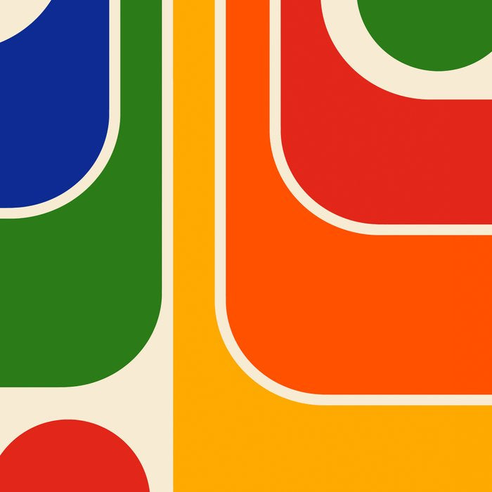 Retro 70s Stripe Colorful Rainbow 872 Primary Colors Coffee Mug Gallery Image 2