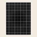 Tattersall Windowpane Check Plaid (black/white/gray) Notebook Gallery Image 4
