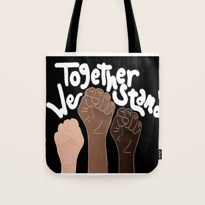 âTogether We standâ- Black Tote Bag Gallery Image 1