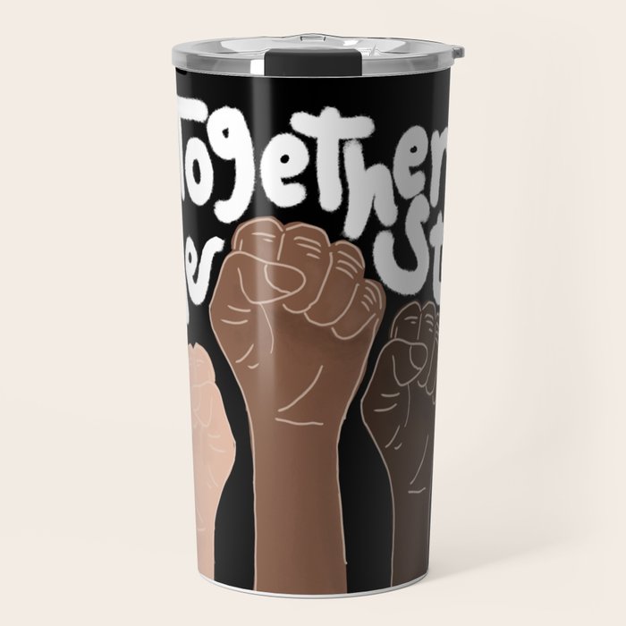 âTogether We standâ- Black Travel Mug Gallery Image 1