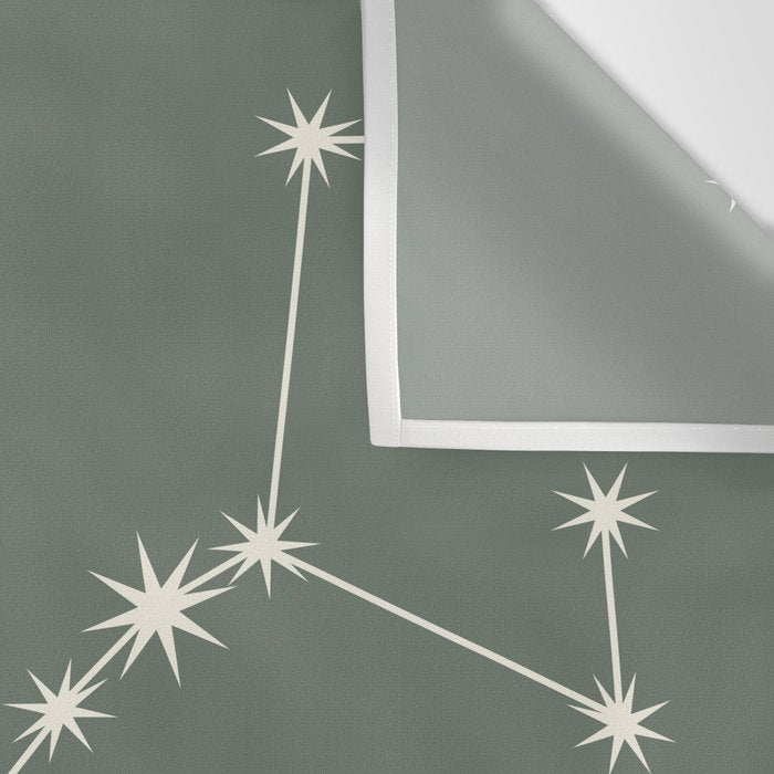 Scorpio Zodiac Star Constellation Line Art Sage Wall Tapestry Gallery Image 3