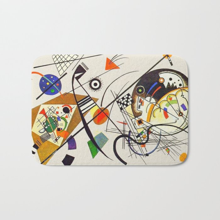 Wassily Kandinsky Transverse Line, No, 01. Bath Mat Gallery Image 1
