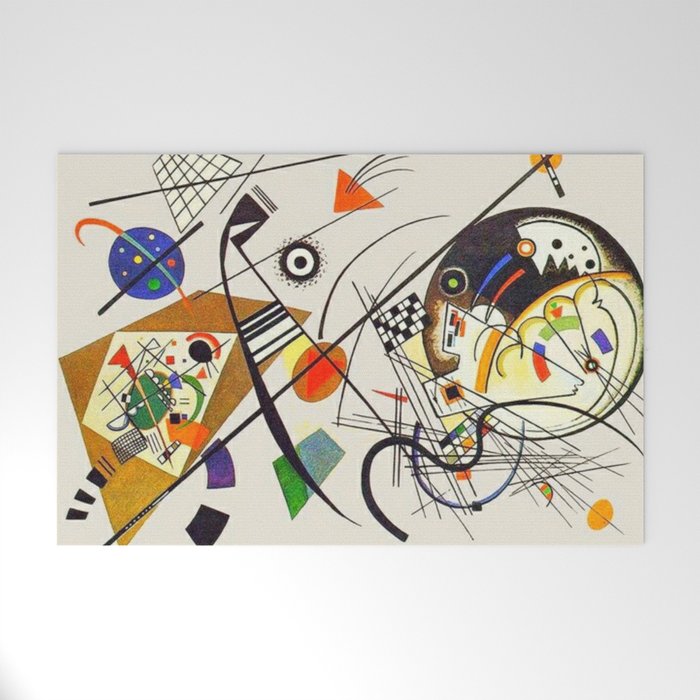 Wassily Kandinsky Transverse Line, No, 01. Welcome Mat Gallery Image 1