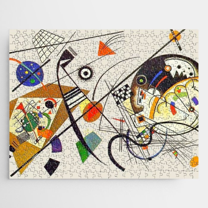 Wassily Kandinsky Transverse Line, No, 01. Jigsaw Puzzle Gallery Image 1