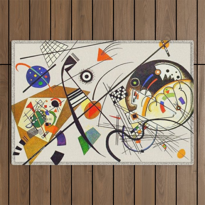 Wassily Kandinsky Transverse Line, No, 01. Outdoor Rug Gallery Image 1