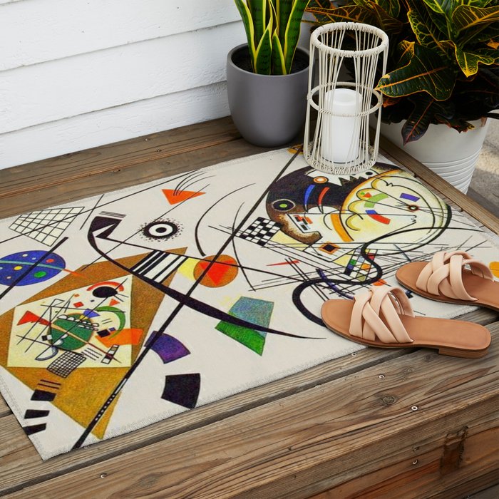 Wassily Kandinsky Transverse Line, No, 01. Outdoor Rug Gallery Image 2