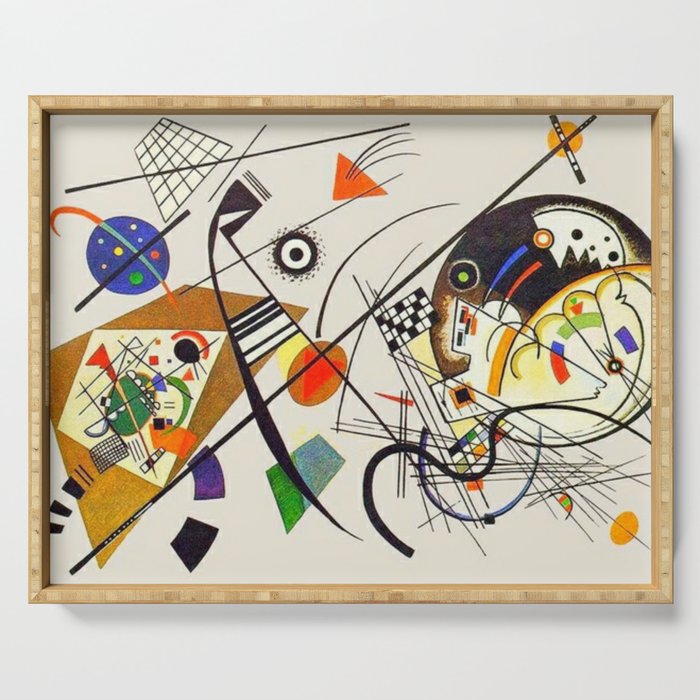 Wassily Kandinsky Transverse Line, No, 01. Serving Tray Gallery Image 1